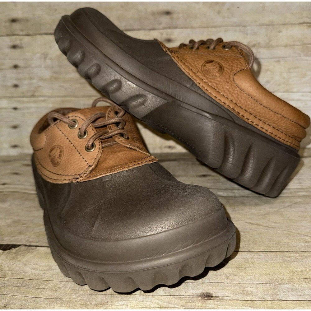 Mens Croc Water Shoes W/Leather Upper Size 9 In Excellent Shape Ready For Action - Picture 1 of 9